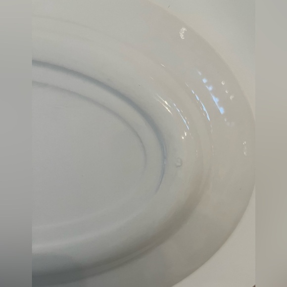 Ideal Ironstone Ware Ide Bros. Japan White Oval Plate with fish design-vintage - Picture 6 of 8